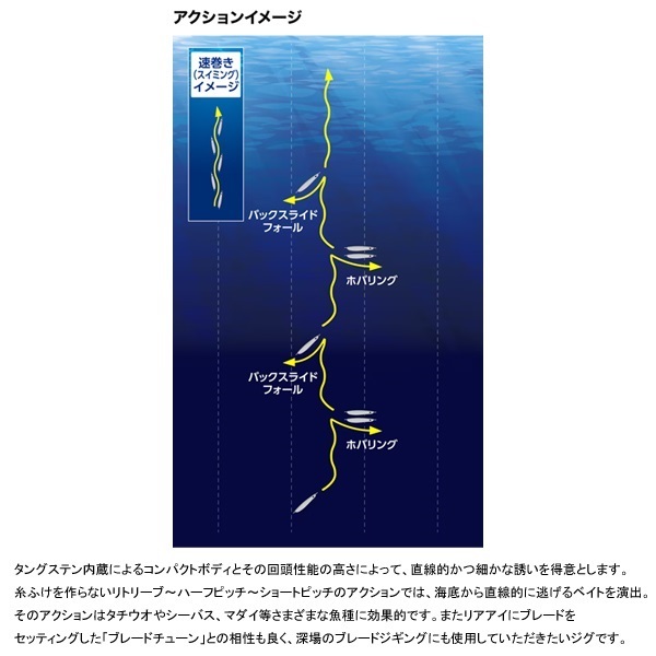 OCEA スティンガーバタフライ TGガトリング 120g
